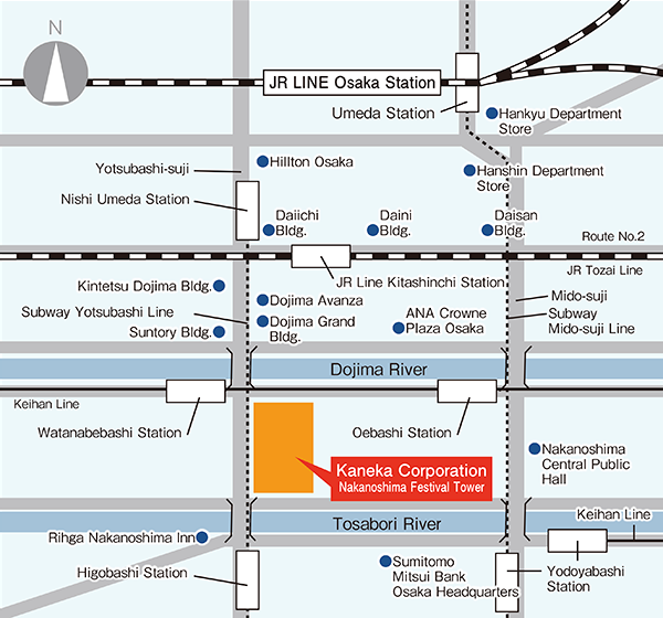 Osaka Head Office Map