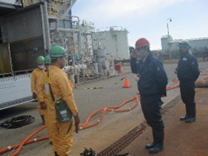Training on emergency handling of poisonous and deleterious materials