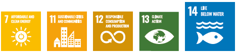 7.AFFORDABLE AND CLEAN ENERGY,11.SUSTAINABLE CITIES AND COMMUNITIES,12.RESPONSIBLE CONSUMPTION & PRODUCTION,13.CLIMATE ACTION