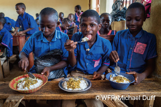 国連WFP（World Food Programme）「学校給食支援」のパートナー企業として協賛