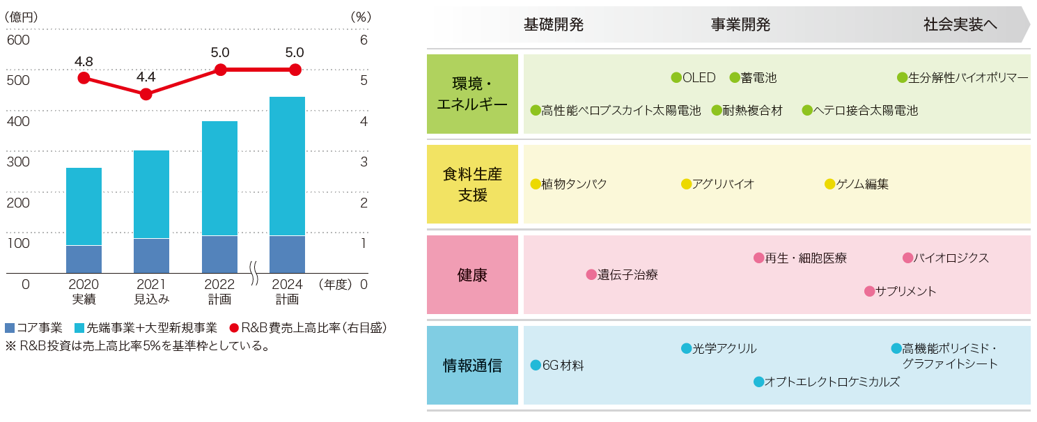 R&B戦略(資源投入と重点テーマの選択と集中)