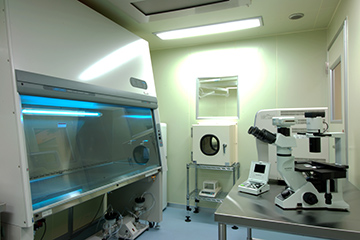 細胞調製室の写真