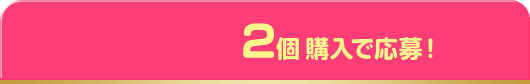 2個購入で応募！