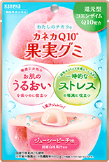 わたしのチカラ🄬カネカQ10 果実グミ ジューシーピーチ味 40g